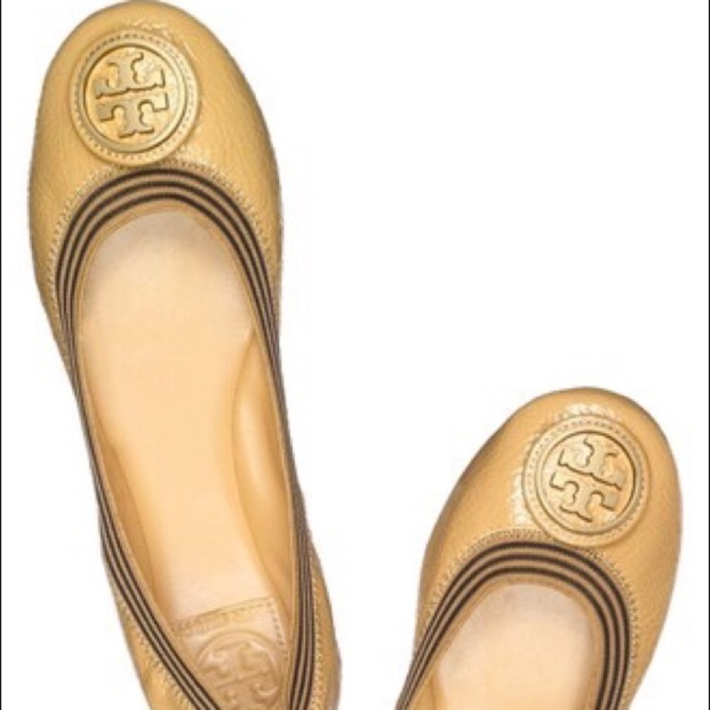 Tory Burch Caroline flats in Coffee